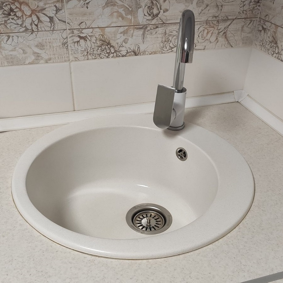 Гранітна мийка Valetti Europe модель №7 500 біла