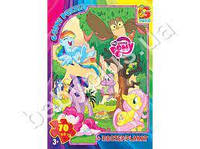 MLP010 Пазли ТМ "G-Toys" із серії "My little Pony" (Моя маленька поні), 70 ел.