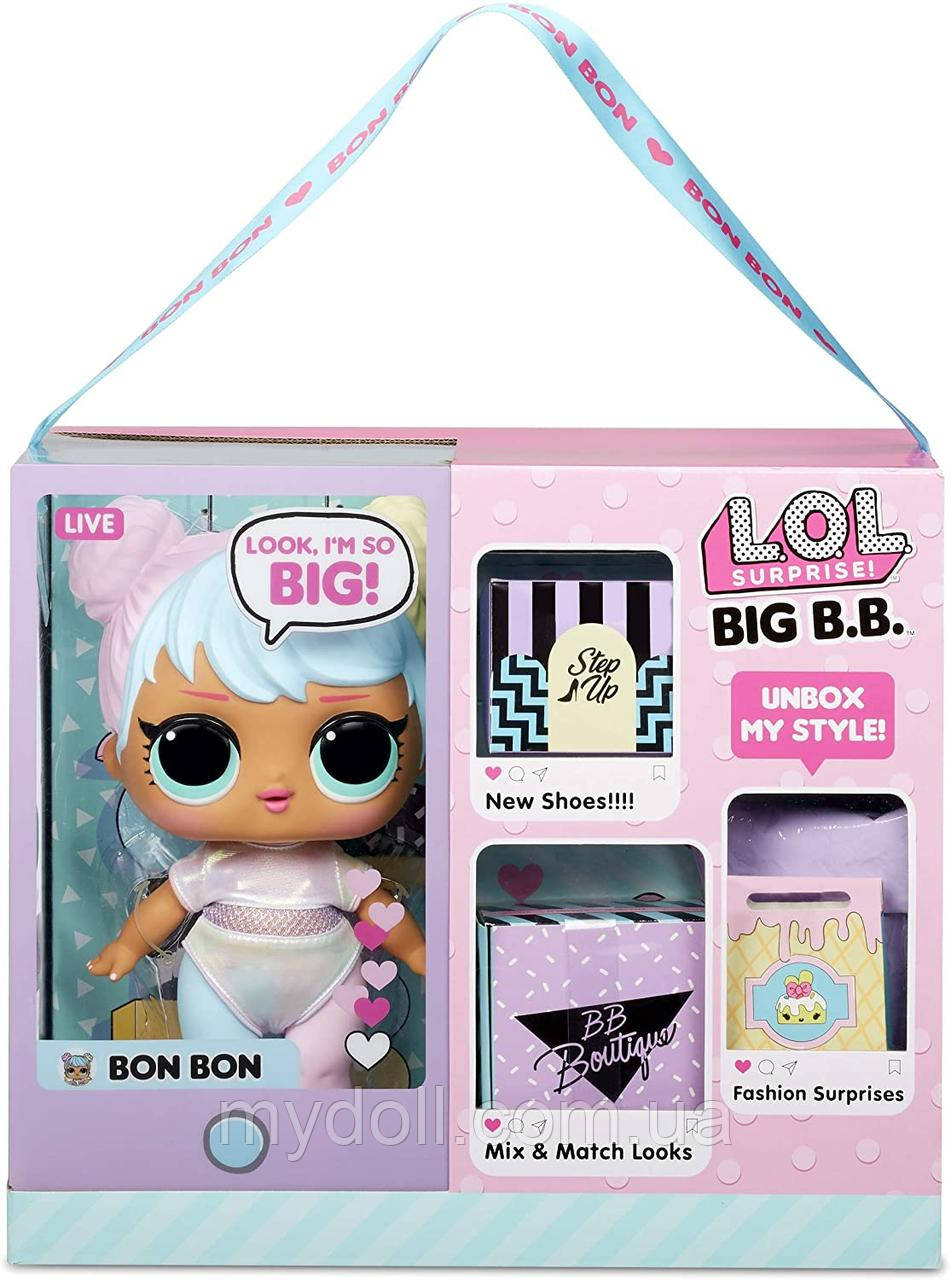 Лялька Лол Бон-Бон L.O.L. Surprise! Big BB Doll Bon Bon LOL Big Baby Ігровий набір з мега-лялькою 573050 Оригінал