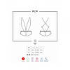 Боді Obsessive 853-TED-3 teddy red S/M, фото 3