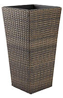 Горщик - вазон підлоговий великий коричневий (штучний ротанг), hotdeal, фото 2