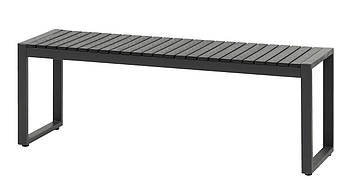 Лавка садова чорна 120 см, Артвуд (штучне дерево) hotdeal