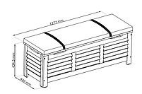 Короб - ящик с гідравлічною кришкою (Промащений хардвуд) , hotdeal, фото 5