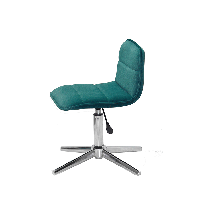 Стілець Real Modern Base зелений 1003 велюр на хромованій хрестовині зі стопами, фото 7