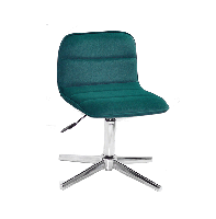 Стілець Real Modern Base зелений 1003 велюр на хромованій хрестовині зі стопами, фото 8