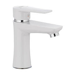 Кран на раковину одновентильний PLAMIX Oscar PM0022 білий пластик 63300