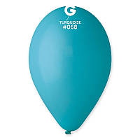Воздушные шарики бирюзовые 10"(26см) пастель 1шт Ш-09681