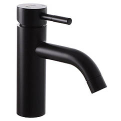 Кран для умивальника одновентильний MIXXUS SUS MI2803 чорний нержавіюча сталь 63438