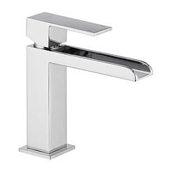 Кран на раковину однозахватний IBERGRIF IB0085 з виливом "Водопад" хром латунь 63851