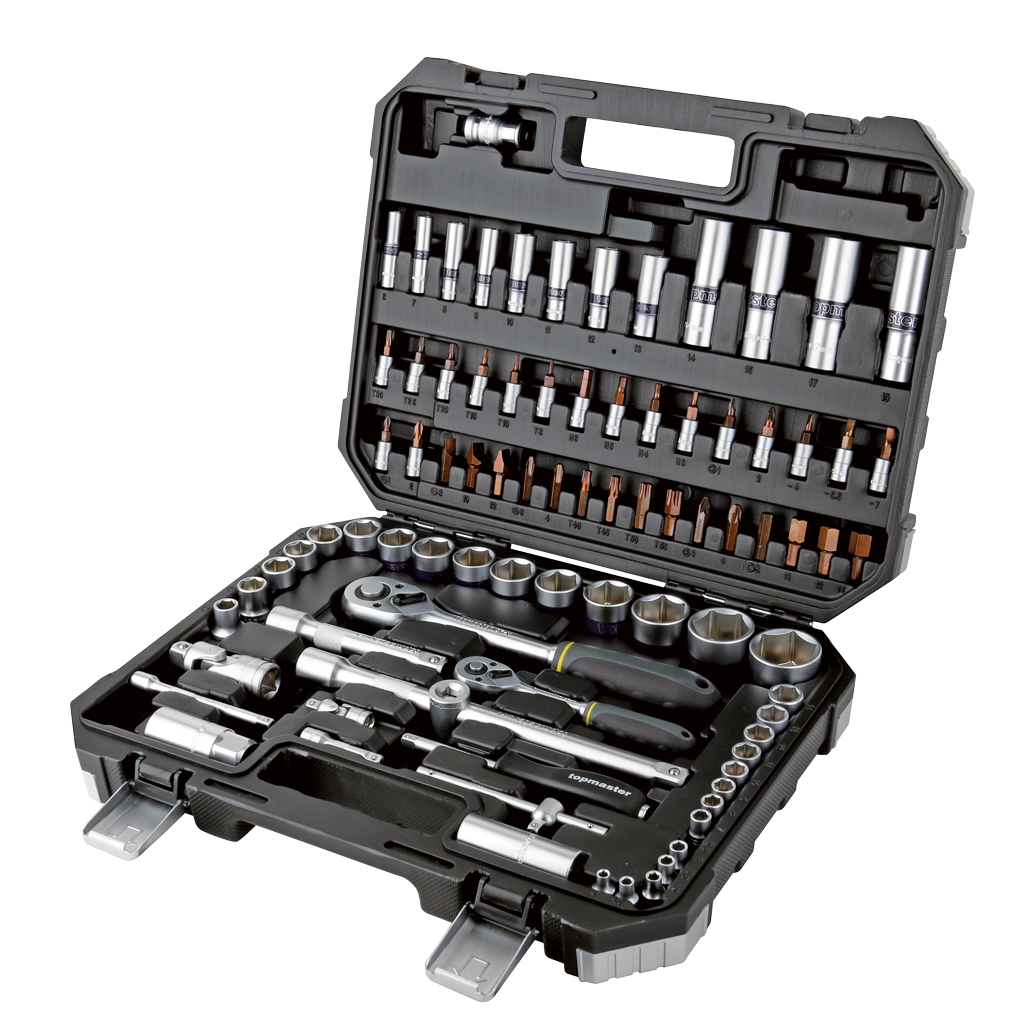 Набір головок універсальний 86 шт 1/4"&1/2"  2rd Gen CR-V Topmaster