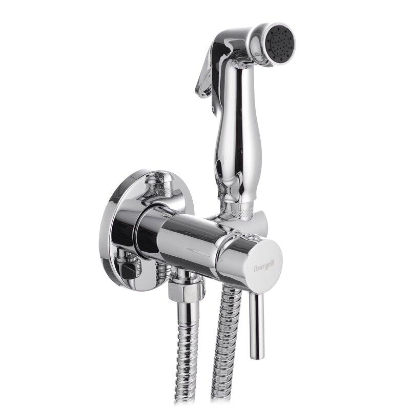 Змішувач для гігієнічного душу IBERGRIF M22004 прихований хром латунь IB0082, фото 1