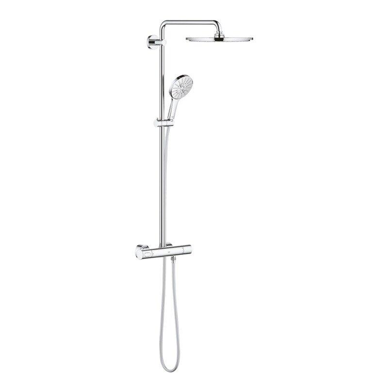 Душова система із термостатом GROHE Rainshower Smartactive із верхнім душем латунна хром 27966001