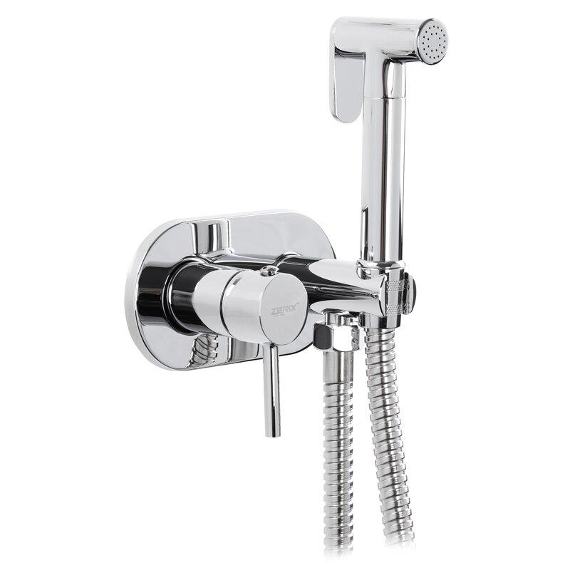 Змішувач для гігієнічного душу ZERIX LR прихованого монтажу хром латунь LL1775, фото 1