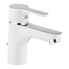 Змішувач для раковини одновентильний IBERGRIF Square IB0030 білий латунь 63120