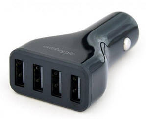 Автомобільний зарядний пристрій EnerGenie EG-U4C4A-CAR-01 USB 4.8A чотирьохпортовий (код 115239)