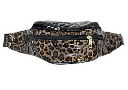 Сумка на пояс Kidis на 3 відділення з підкладкою колір леопард арт.13777-1