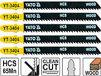 Набір полотен для електролобзика по дереву і ламінату чистий рез Yato YT-3404