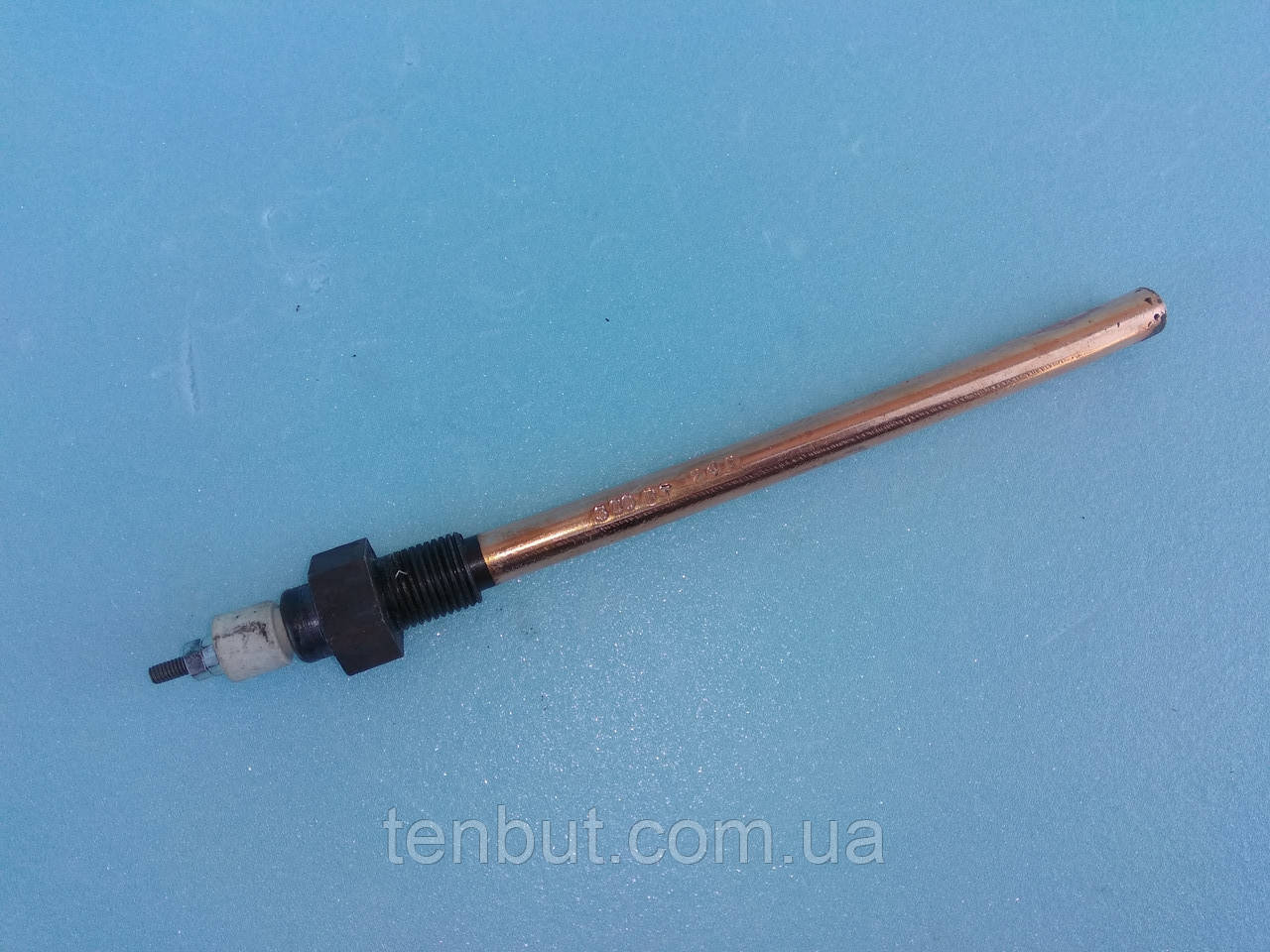 Автотен для підігрівання олії 24 вольти/300 Вт. / 16 мм. різь/L-180 мм. мідний монтаж-зовнішній Україна, фото 1