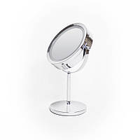 Дзеркало косметичне з LED-підсвіткою d=17 см Eco Fabric (TRL0603-17LED)