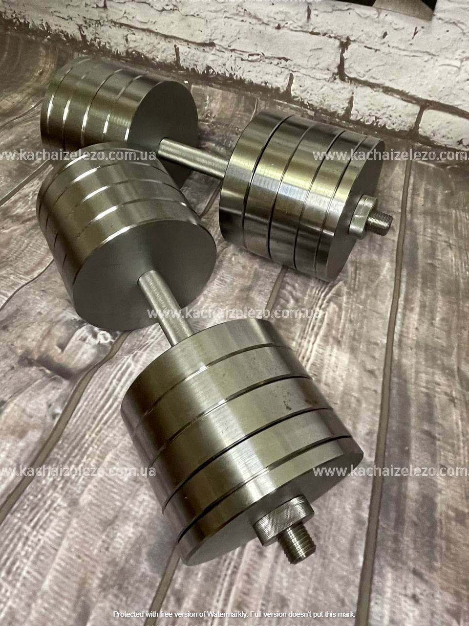 Гантелі набірні 2 по 48 кг Гантелі, гирі, штанги та диски металеві без покриття