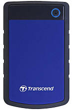 Зовнішній жорсткий диск HDD 2.5" 1Tb USB Transcend StoreJet 25H3B Black/Blue (TS1TSJ25H3B)