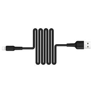 USB кабель Borofone BX30 Silicone Lightning 1m чёрный, фото 2