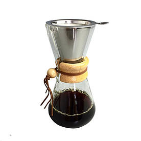 Кемекс для кави з багаторазовим фільтром Chemex на 4 чашки (550/600 мл)