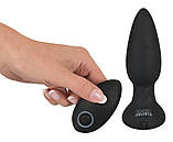 Чорна анальна вібропробка SHAKE 14см на 4,1см, фото 6