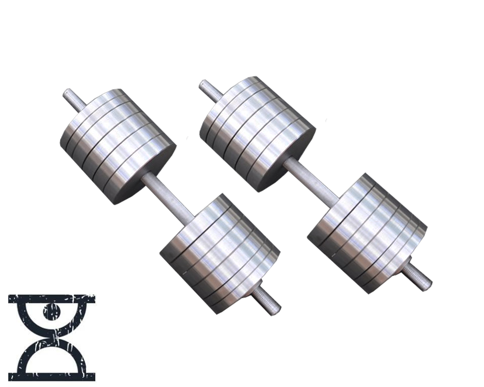Гантелі набірні 2 по 60 кг Гантелі, гирі, штанги та диски металеві без покриття