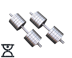 Гантелі набірні 2 по 60 кг Гантелі, гирі, штанги та диски металеві без покриття
