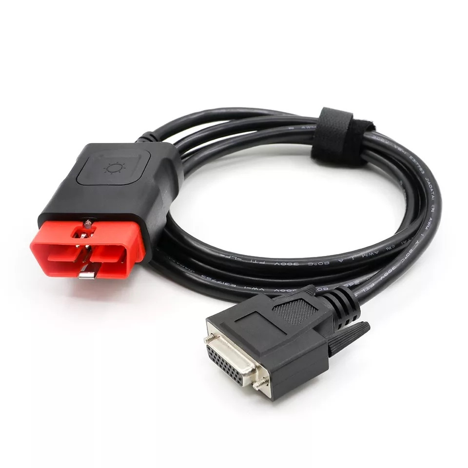 КАБЕЛЬ Autocom основний VD TCS CDP LED OBD2 16pin (автоком, червоний)