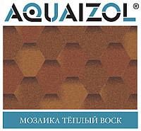 ОПТ - Акваизол ЭТАЛОН Мозаика Теплый воск Битумная черепица (3 м2/уп)