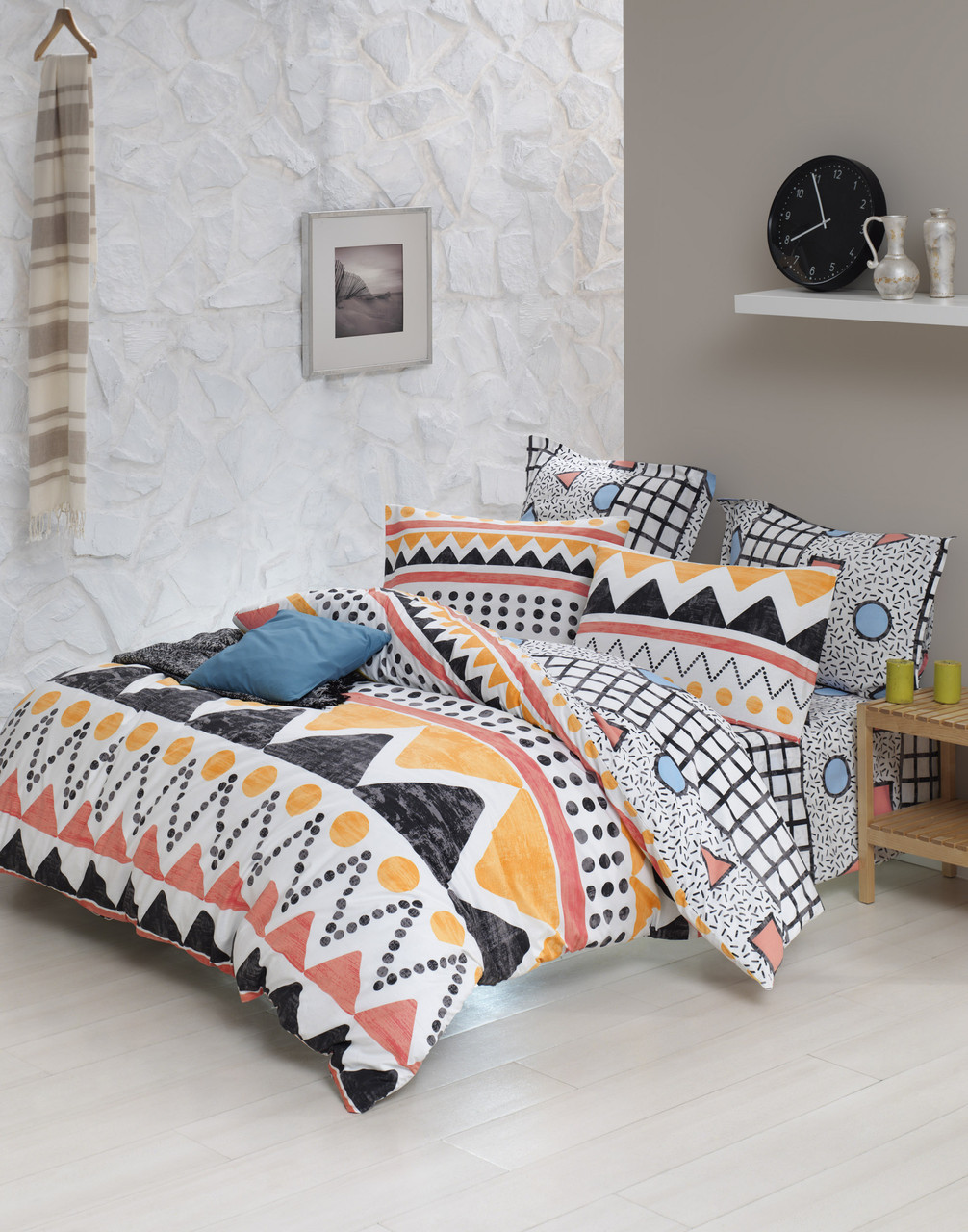 Постільна білизна Lotus Home Perfect Ranforce - Bettina жовтий сімейний