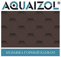 ОПТ - Акваизол ЭТАЛОН Мозаика Горный каньон Битумная черепица (3 м2/уп) (только Харьков)