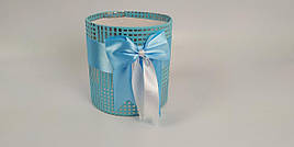 Сумка картонна з ручкою для Квітів і подарунків Фіолетова