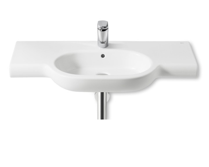 Раковина для ванної кімнати Roca Meridian-N 100х46 см підвісна кераміка білий A32724B000