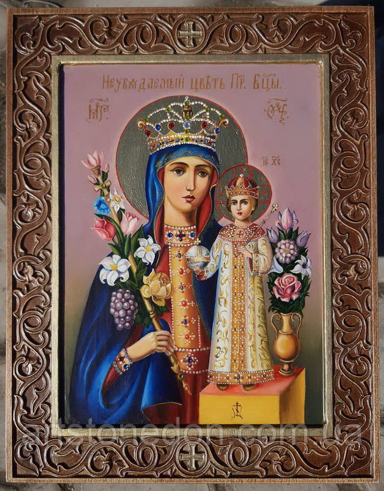 Ікона писана Нев'янучий цвіт Пресвятої Богородиці, фото 1