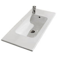 Раковина для ванної кімнати Roca Debba з установкою на тумбу 800х360 мм кераміка білий A32799F000