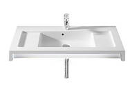 Раковина для ванної підвісна / накладна Roca Stratum 90х50 см з отвором для змішувача кераміка біла