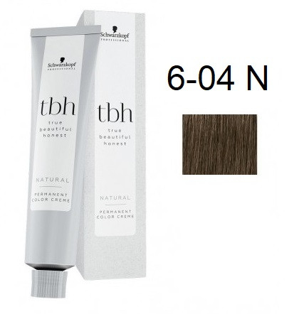 Перманентна фарба для волосся Schwarzkopf TBH Permanent 6-04 N Темний-блондин натуральний бежевий 60 мл
