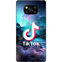 Силіконовий бампер чохол для Xiaomi Poco X3 з малюнком Tik Tok