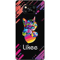 Силіконовий бампер чохол для Xiaomi Poco X3 з малюнком Likee