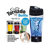 Спортивний мініміксер, шейкер Elite 450 мл Tornado Bottle (Торнадо ботл), фото 3