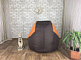Крісло мішок, крісло-груша, крісло подушка, безкаркасне крісло Болід - великий розмір !Комфортний всім ! Тканина, фото 7