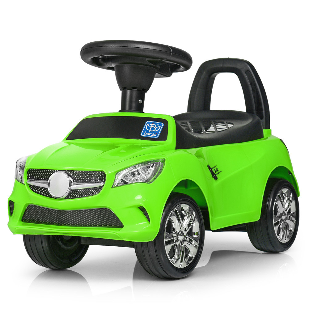 Каталка-толокар Mercedes із гумовими колесами Bambi M 3147C-5 зеленого кольору