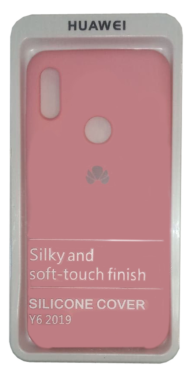 Силіконовий чохол на Huawei Y6 2019 (Pink) Soft touch, фото 1
