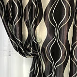 Готові штори на тасьмі Штори блекаут Штори 150 на 270 Якісні штори Колір Чорний, фото 3