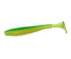 Віброхвіст Flagman Mystic Fish Fat 2.8" #1527 Lime/Lime Chartreuse