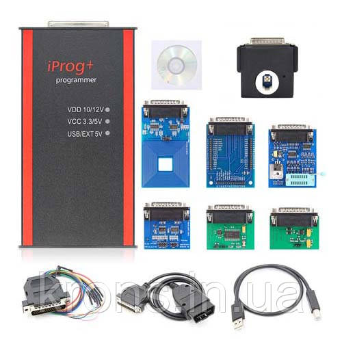 IProg+ v84 OBD2 програматор ЕБУ ECU автомобілів і 7 адаптерів