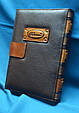 Щоденник А5 формату в шкіряній обкладинці c художнім об'ємним тисненням ручної роботи "Саламандра", фото 4